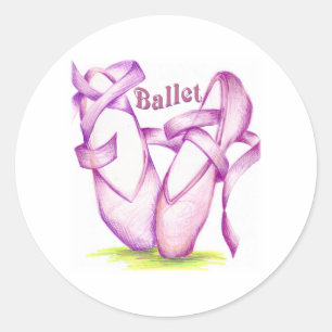 Ballett Runder Aufkleber