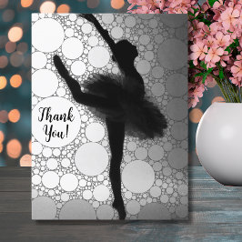 Ballett Schwarz-weiß Ballerina Postkarte