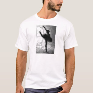 Ballett Schwarz-weißes Tanzen Ballerina T-Shirt