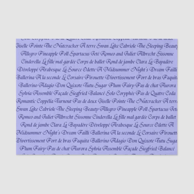 Ballett Seidenpapier (Vorderseite)