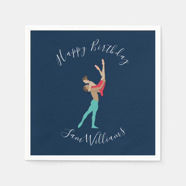 Ballett Serviette (Vorderseite)