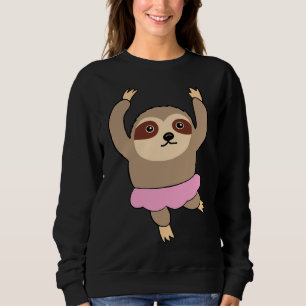 Ballett-Sloth in Tutu Sweatshirt