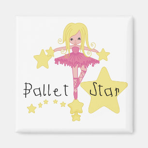 Ballett-Stern-T-Shirts und Geschenke Magnet