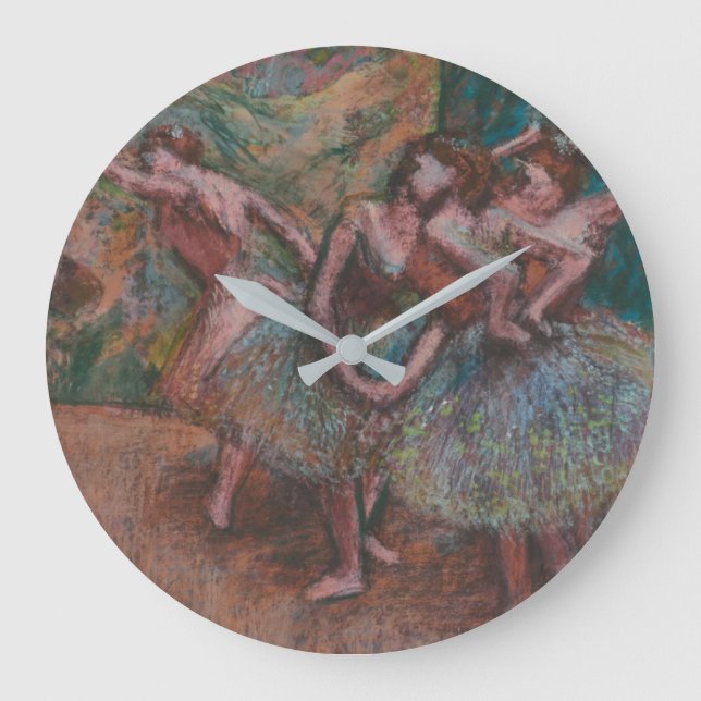 Ballett-Szene Edgar Degass | Große Wanduhr (Vorderseite)