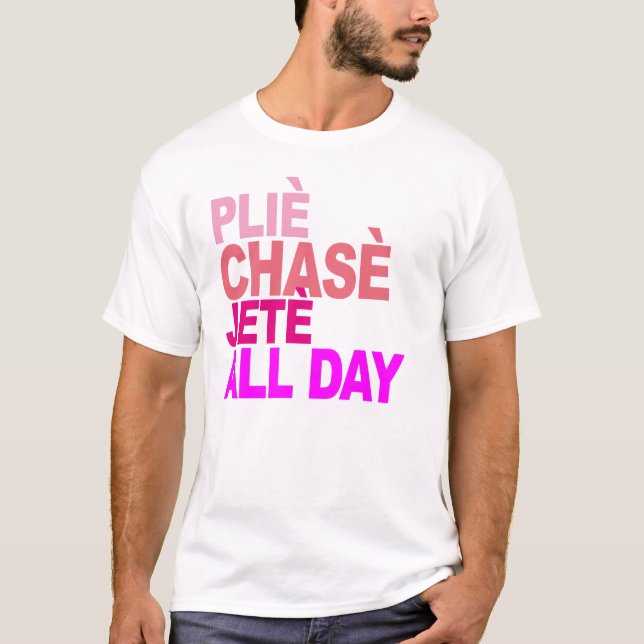 Ballett-T - Shirt B plie Chasse Jete den ganzen (Vorderseite)