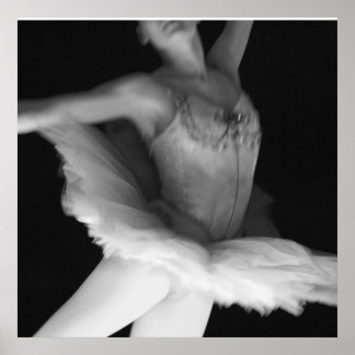 Ballett - Tanz - Ballerina 9 - Schwarz & Weiß Poster