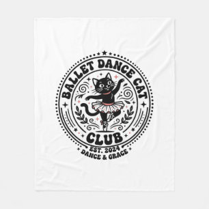 Ballett-Tanz-Katze-Haustierliebhaber-Shirt Kunst - Fleecedecke
