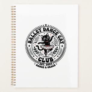 Ballett-Tanz-Katze-Haustierliebhaber-Shirt Kunst - Planer