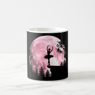 Ballett-Tanzende Rosa Vollmond-Ballerina Frauen Mä Verwandlungstasse