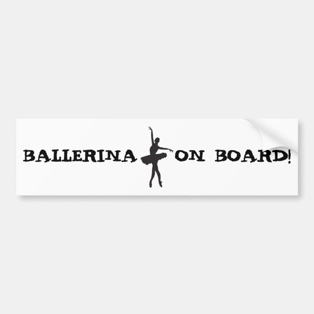 BALLETT-TÄNZER (Ballerina-Silhouette) ~.jpg Autoaufkleber (Vorne)