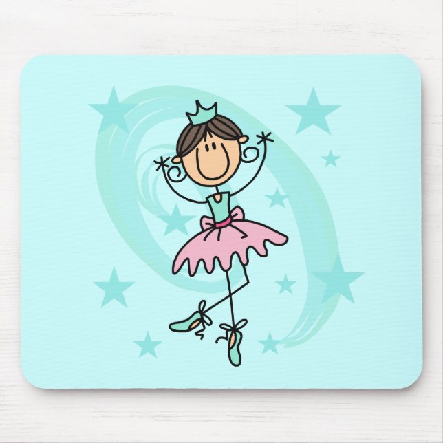 Ballett-Tänzer - Brown-T - Shirts und -geschenke Mousepad (Vorne)