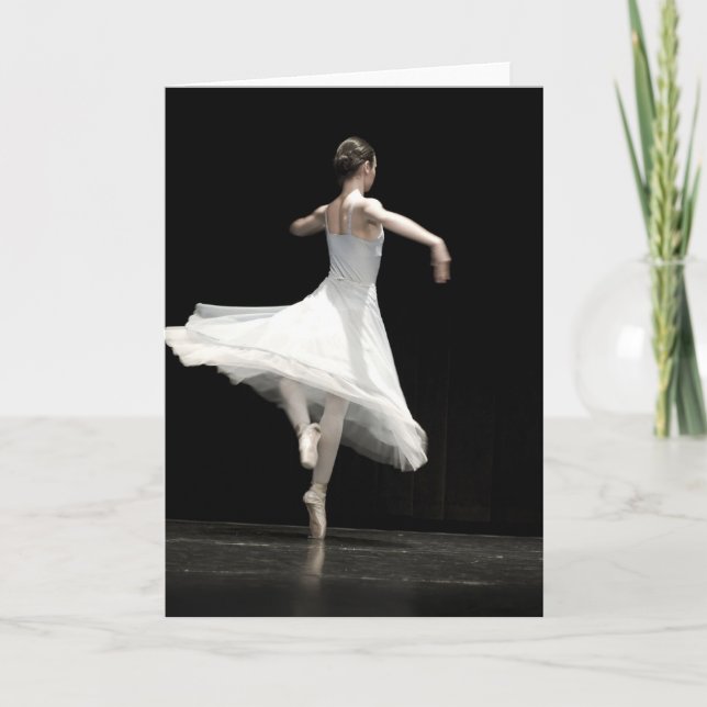 Ballett-Tänzer Karte (Vorderseite)