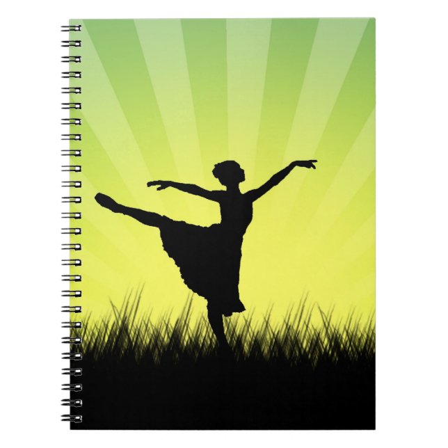 Ballett-Tänzer-Notizbuch Notizblock (Vorderseite)
