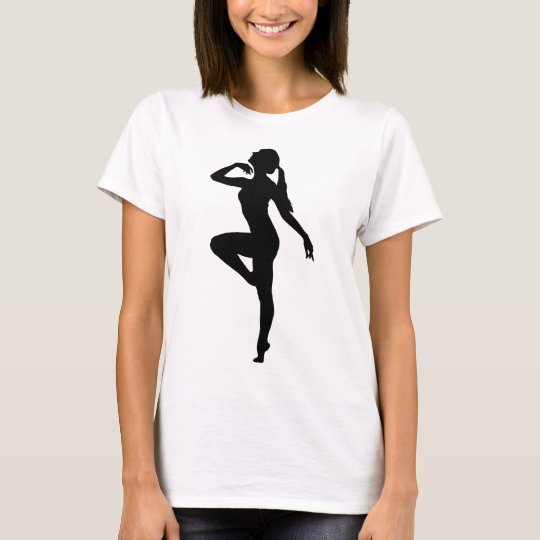 Ballett-Tänzer-Silhouette T-Shirt