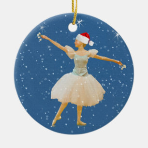 Ballett-Tänzer-Weihnachtsverzierung Keramik Ornament