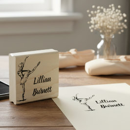 Ballett-Tänzerin-Signaturstempel Gummistempel