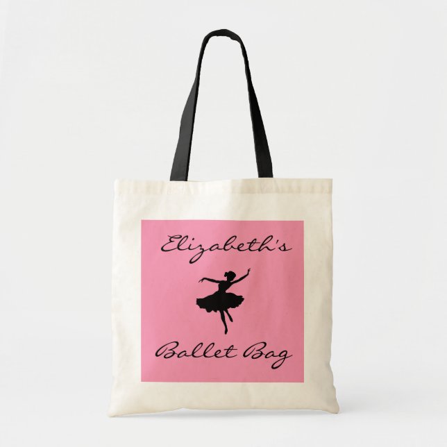 Ballett-Taschen-Ballerina-Rosa Tragetasche (Vorne)