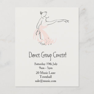 Ballett und moderne Tanzaufführung Flyer