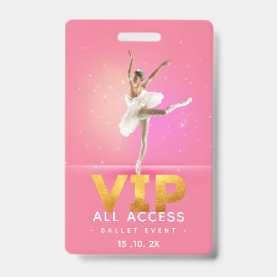 Ballett-Veranstaltung VIP All-Access-Pass Ausweis