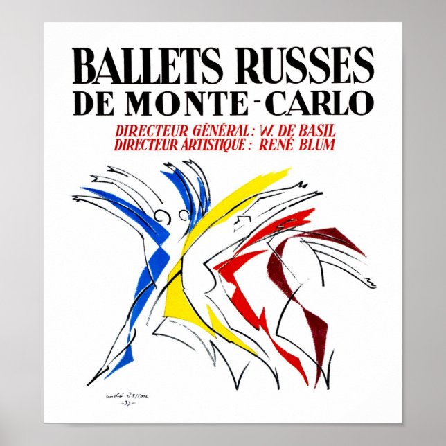 Ballettbusse - Abstrakter Dancer Lover Art Poster (Vorne)