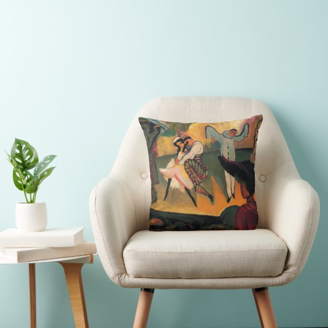 Ballettbusse, russisches Ballett mit August Macke Kissen (Stuhl )