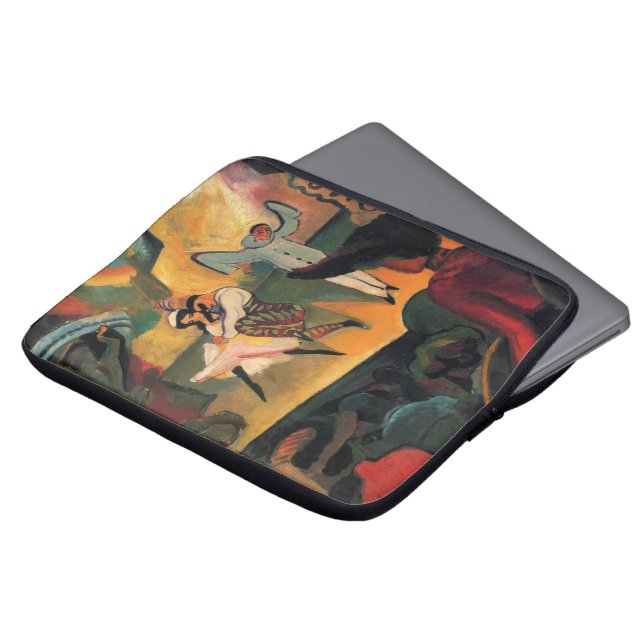 Ballettbusse, russisches Ballett mit August Macke Laptopschutzhülle (Vorne Oben)