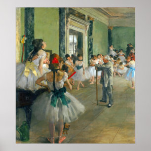 Ballettklasse von Edgar Degas Poster