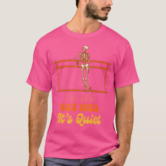 Ballettlehrer tanzt Skelett Ich warte nur, bis T-Shirt