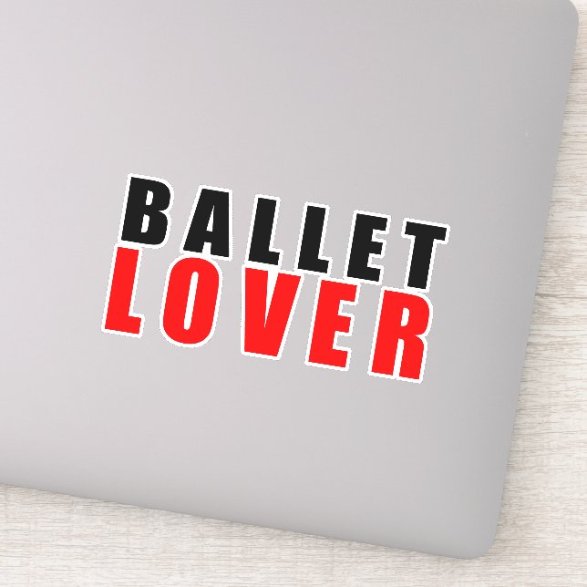 Ballettliebhaber Aufkleber (Detail)