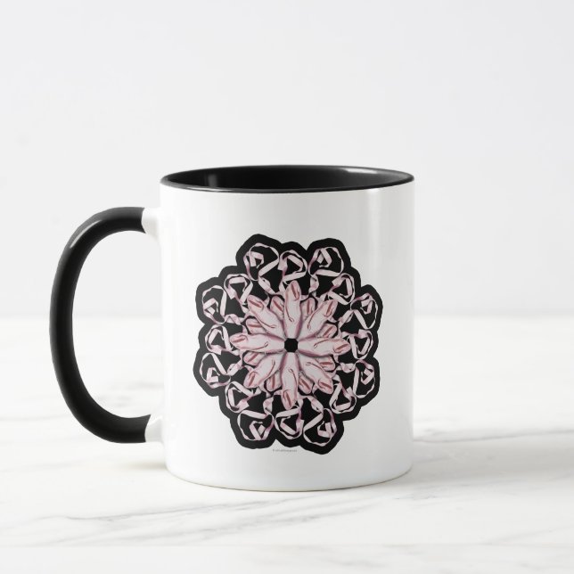 Ballettmuster (pink) Tasse (Links)