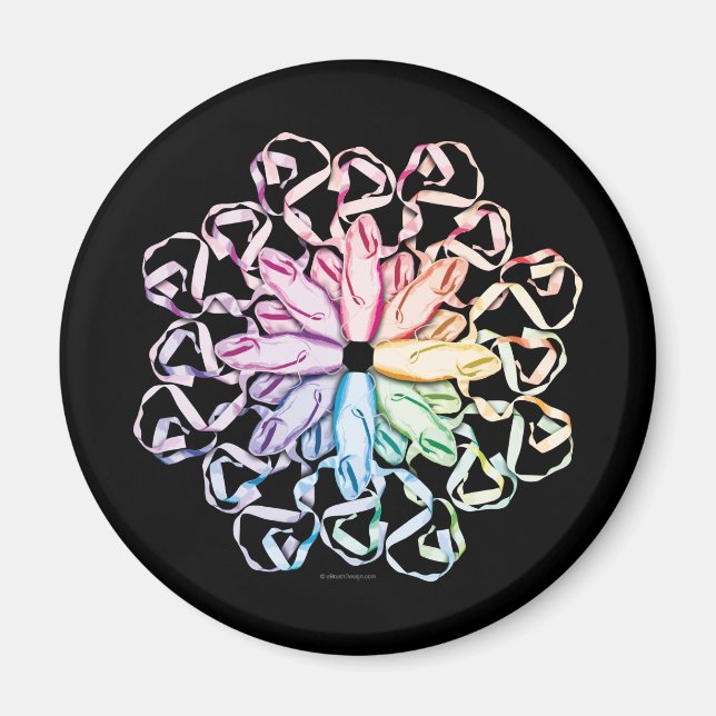 Ballettmuster (spektral) magnet (Vorne)