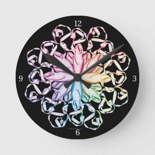 Ballettmuster (Spektraluhr) Runduhr Runde Wanduhr