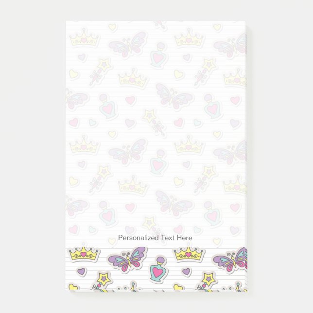 Ballettprinzmuster Post-it Klebezettel (Vorderseite)