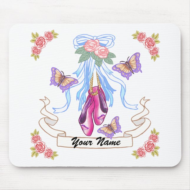 Ballettrosen Mousepad (Vorne)