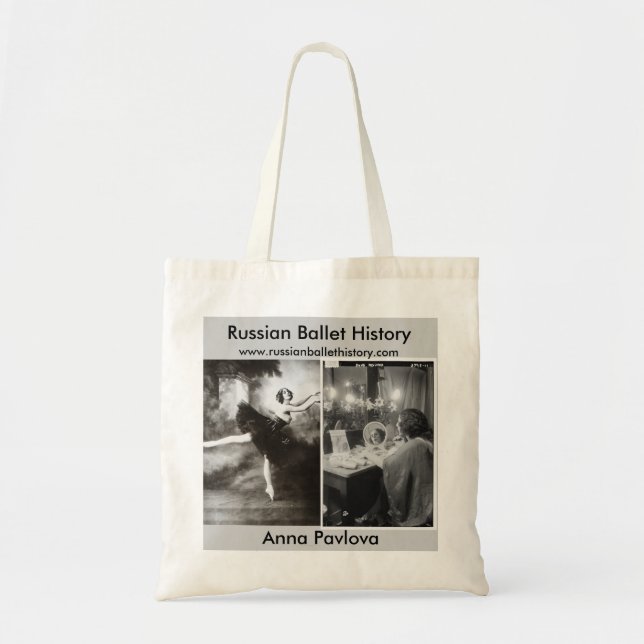 Balletts Russes Anna Pavlova Tragetasche (Vorne)