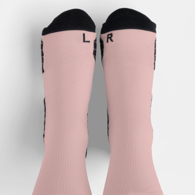 Ballettschuhe Rosa Einheitsfarbe Socken (Oben)