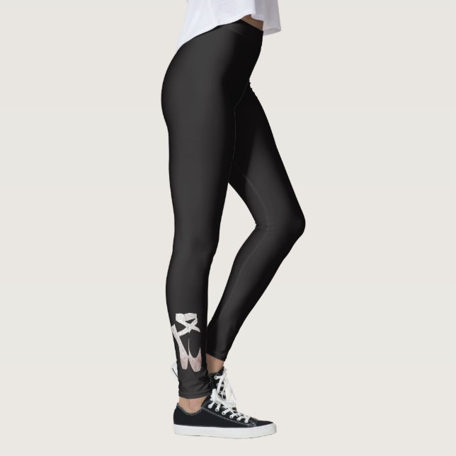 Ballettschuhe Tänzerin Ballerina Leggings (Rechts)