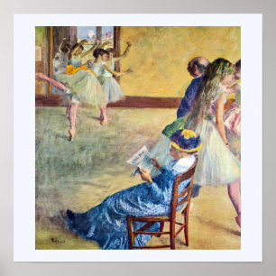 Ballettstunde, der Tanzsaal von Edgar Degas Poster
