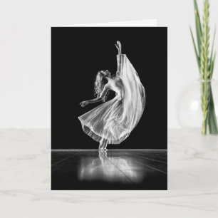 BALLETTTANKER FÜR FRAUEN - SCHWARZ UND WEISS KARTE