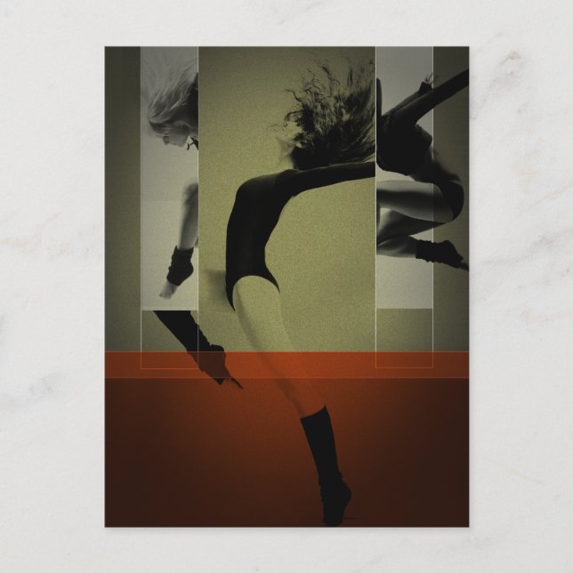 Balletttanz Postkarte (Vorderseite)