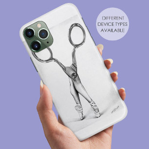 Balletttanz-Schere Ballerina Surreal zeichnend iPhone 11 Hülle
