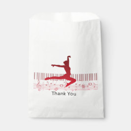 Balletttänzer auf der Tastatur Geschenktütchen