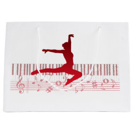 Balletttänzer auf der Tastatur Große Geschenktüte