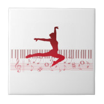 Balletttänzer auf einer Tastatur