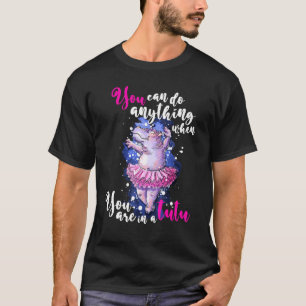 Balletttänzer Ballerina Hippo Tutu Hippopotamus T-Shirt