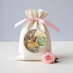 Balletttänzer, Degas Art Runder Aufkleber