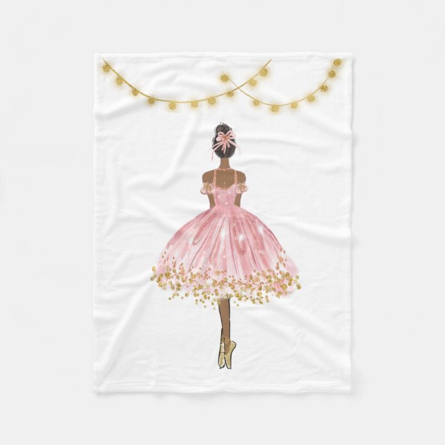 Balletttänzer Fleecedecke (Vorderseite)