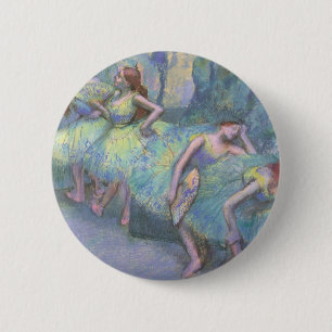 Balletttänzer in den Flügeln von Edgar Degas Button