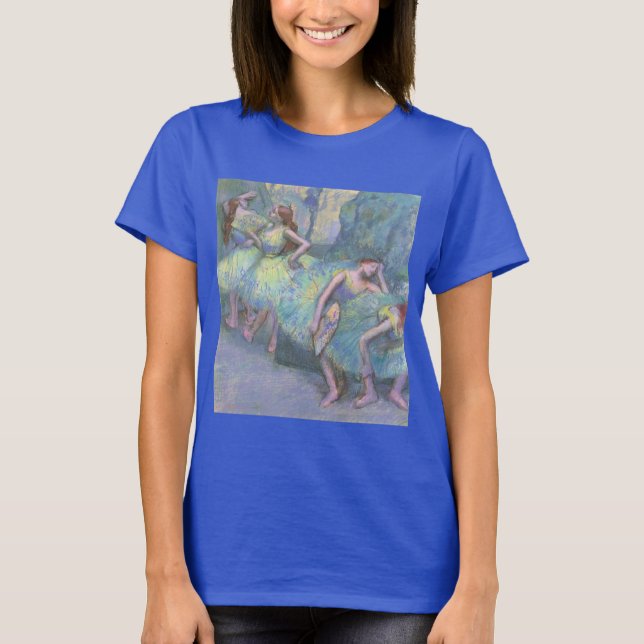 Balletttänzer in den Flügeln von Edgar Degas T-Shirt (Vorderseite)