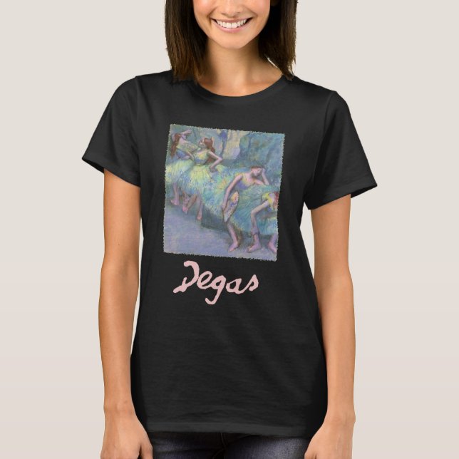 Balletttänzer in den Flügeln von Edgar Degas T-Shirt (Vorderseite)